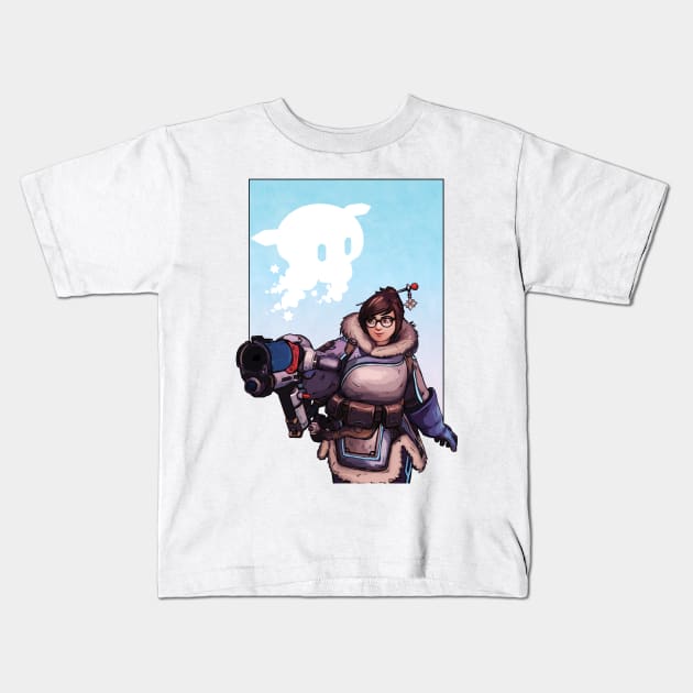 Overwatch - Mei Kids T-Shirt by LiamShaw